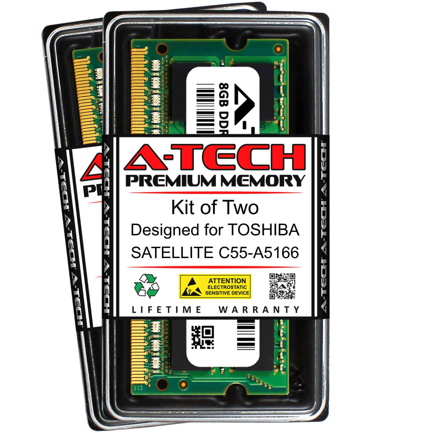 A-Tech 16GB (2 x 8GB) RAM for Toshiba Satellite C55-A5166 | DDR3